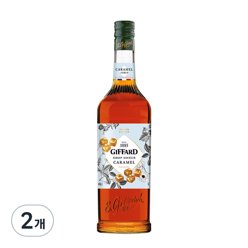 지파드 카라멜 시럽, 1L, 2개