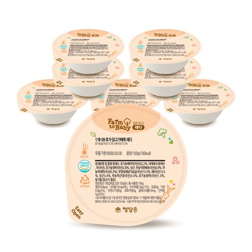 팜투베이비 레디 실온이유식 후기 9~11개월 N세트, 닭고기배죽-후기, 100g, 8개