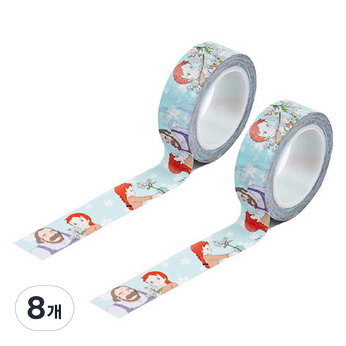 빨강머리앤 마스킹 테이프 15mm x 10m, 앤과매튜, 8개