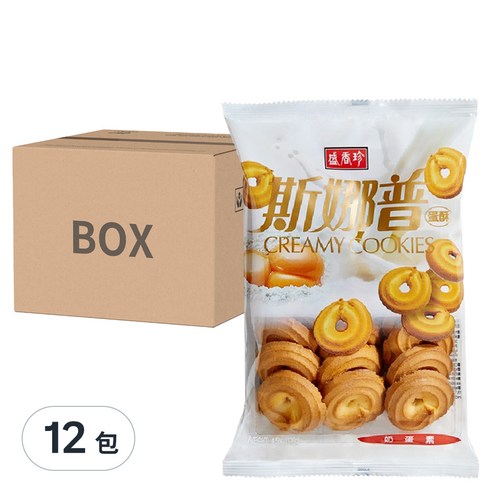 INTL:盛香珍 INTL:斯娜普 INTL:蛋酥 INTL:奶蛋素 INTL:cremay cookies 食品 零食 嘴饞 餅乾