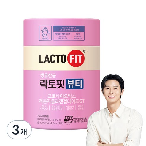 락토핏 뷰티 유산균 60개입, 120g, 3개