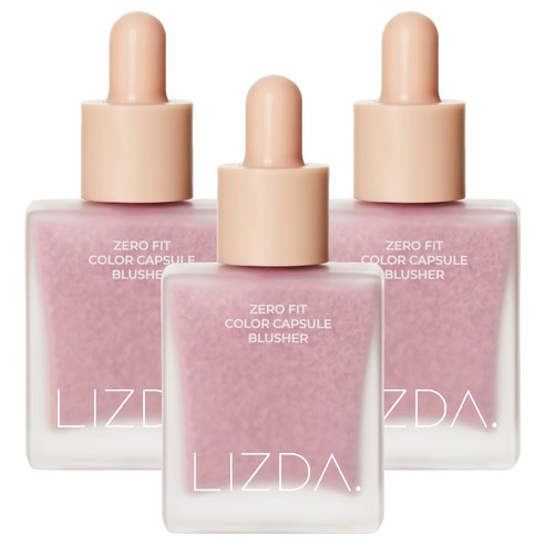 리즈다 제로 핏 컬러 캡슐 블러셔 10ml, 핑크 페어리, 3개
