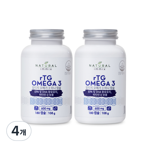 내추럴이믹스 알티지 오메가3 미니캡슐 108g, 4개