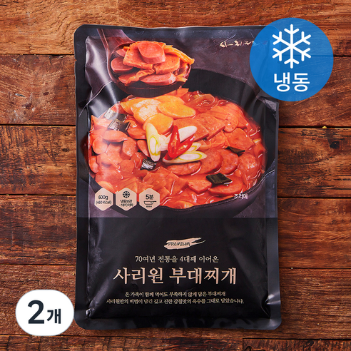 사리원 부대찌개 (냉동), 600g, 2개