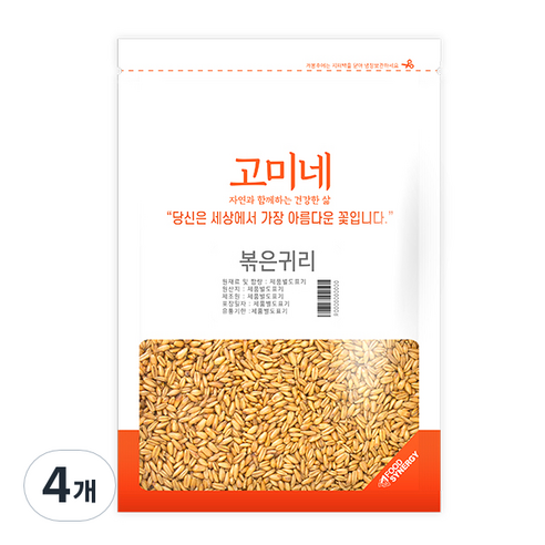 고미네 볶은귀리, 1kg, 4개