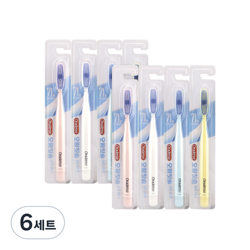 오라덴스 오왕칫솔 플라그 제로 4종 세트, 4개, 6세트