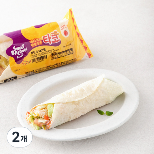 스윗밸런스 쉬림프 타코랩, 105g, 2개