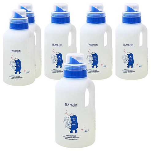 FRANKLIIN 세탁세제 무향, 1L, 6개