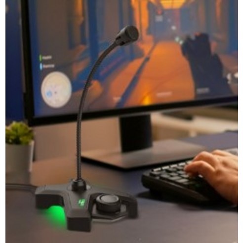 조이트론 방송용 유튜브 스탠드 PC USB 구즈넥 마이크, GM70U