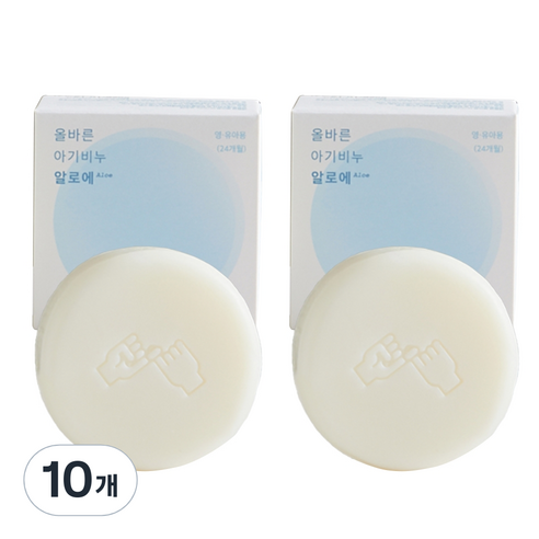 동구밭 유아용 비누 알로에, 100g, 10개