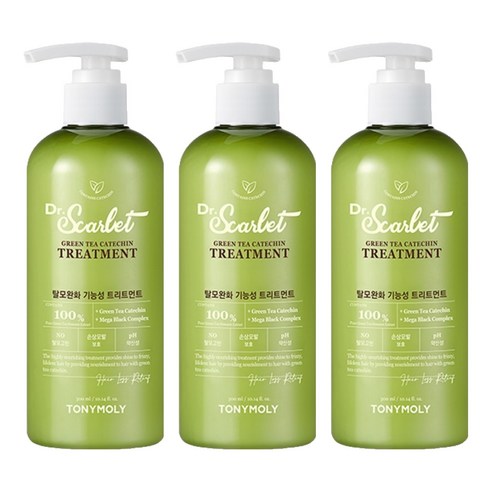 토니모리 닥터스칼렛 녹차 카테킨 안티 헤어로스 트리트먼트, 300ml, 3개
