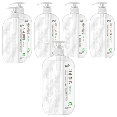 참그린 순수발효 식물 설거지 주방세제, 720ml, 6개
