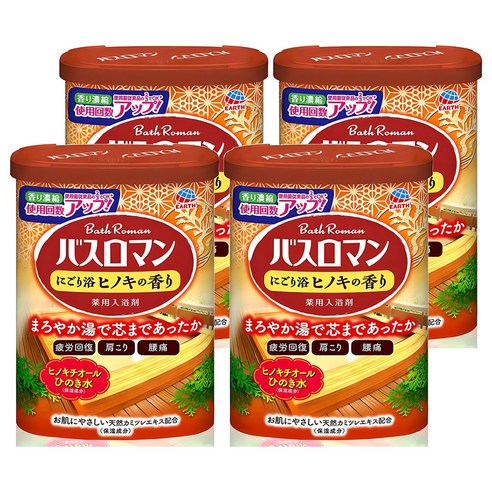 바스로망 입욕제, 600g, 4개