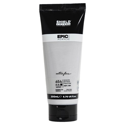 쉴드 에픽아크릴 물감, 200ml, 1색