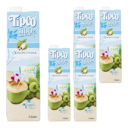 TIPCO 팁코주스 코코넛워터1L, 1L, 5개