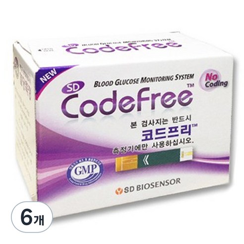 에스디바이오센서 코드프리 혈당 측정 검사지, 50개입, 6개