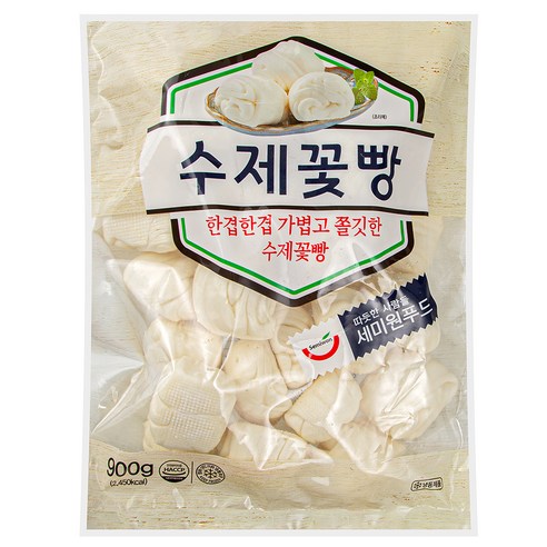 세미원 수제꽃빵 (냉동), 30g, 90개