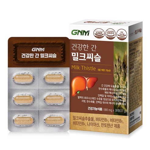 GNM자연의품격 건강한 간 밀크씨슬, 30정, 1개