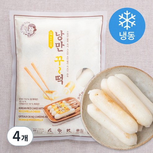 추억의국민학교떡볶이 낭만 꾸떡 (냉동), 600g, 4개
