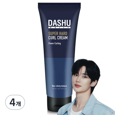 다슈 데일리 슈퍼 하드 컬크림, 150ml, 4개