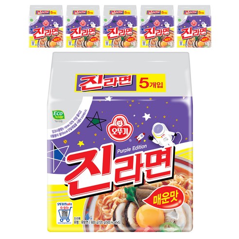 오뚜기 진라면 매운맛 120g, 30개