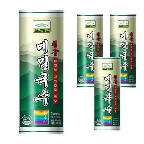 칠갑농산 메밀국수, 1kg, 4개