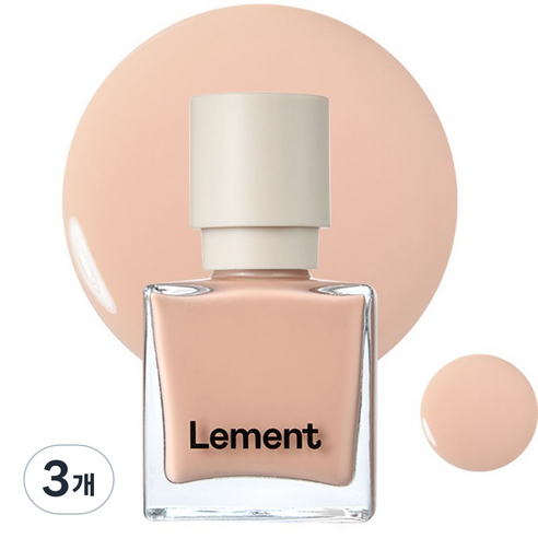 르멘트 컬러 네일, 57 블러쉬 베이지, 9.5ml, 3개