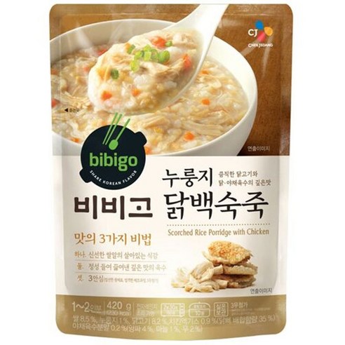 비비고 누룽지 닭백숙죽, 420g, 1개
