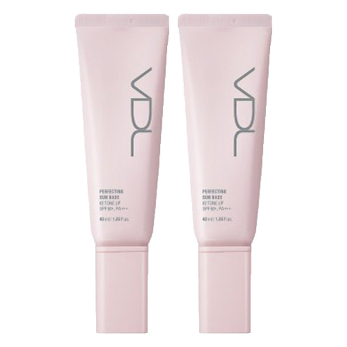 브이디엘 퍼펙팅 선 베이스 40ml, 02 톤업, 2개