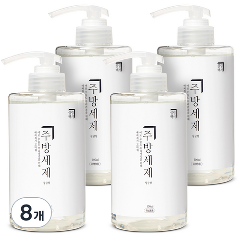 살림백서 주방세제 청귤향, 500ml, 8개