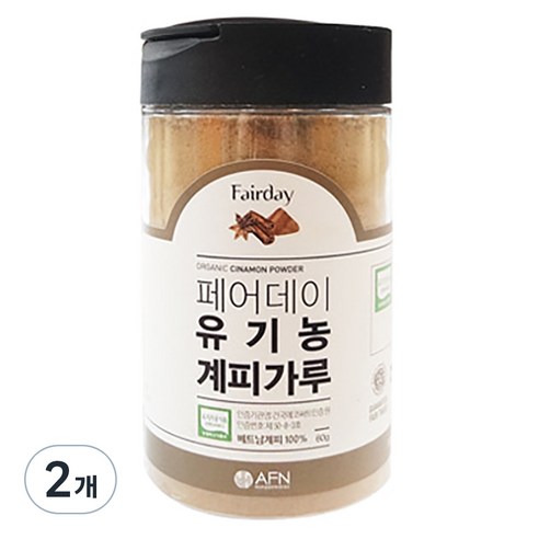 페어데이 유기농 계피가루, 60g, 2개