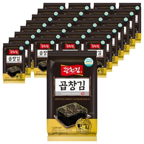 광천김 곱창도시락김, 5g, 81개