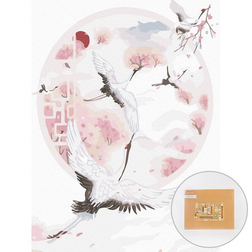 아트조이 DIY 명화그리기 30 x 40 cm, 천년 두루미, 1개