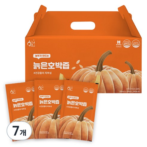황금이네 국내산 늙은호박즙, 5L, 7개