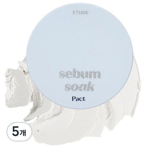 에뛰드 피지쏙 팩트 9.5g, 5개