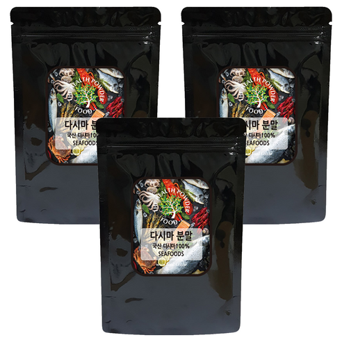 스쿨아이 다시마 분말 국내산, 200g, 3개