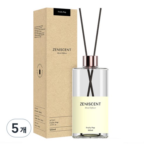 제니센트 디퓨저, 프루티 팝, 500ml, 5개