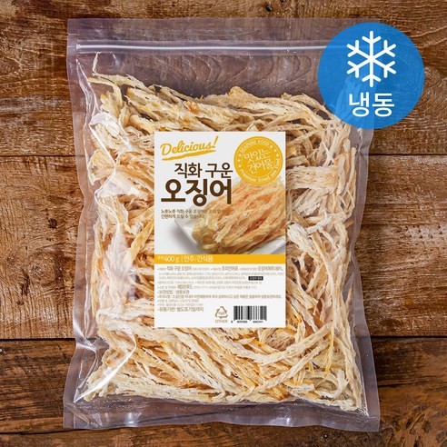 해맑은푸드 직화 구운 오징어 (냉동), 400g, 1개