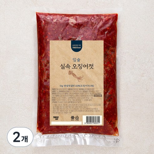 입술 실속 오징어젓, 2개, 1kg