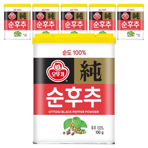 오뚜기 순후추, 100g, 6개