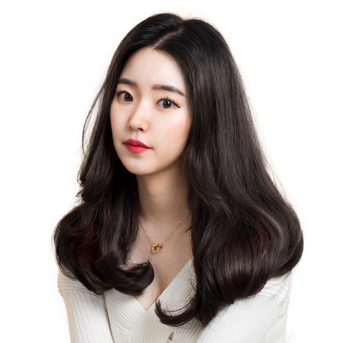 u자 c컬 반가발 50cm 260g, 네츄럴블랙, 1개