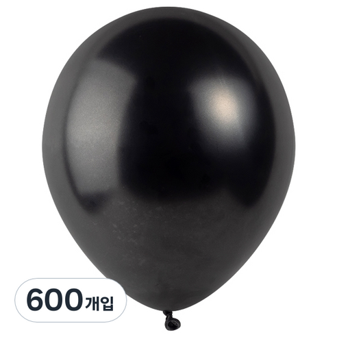 파티팡 풍선 라운드 30cm, 펄 블랙, 6개