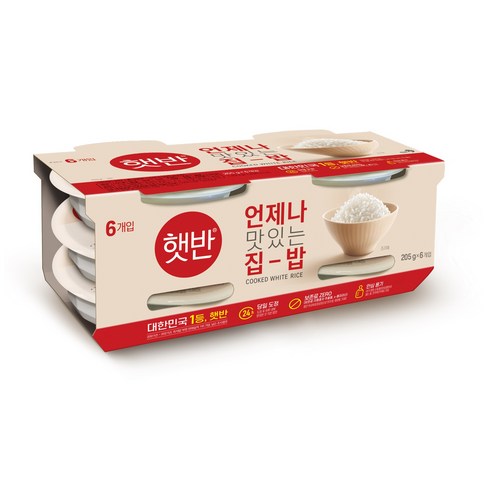 햇반, 205g, 6개