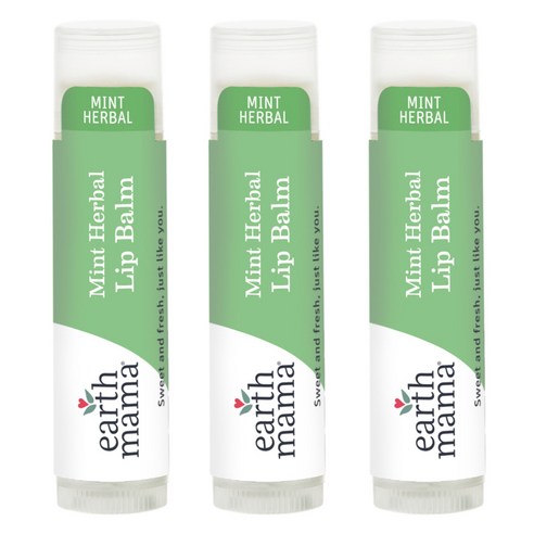 [쿠팡수입] 얼스마마 민트 허벌 립밤 4ml, 3개