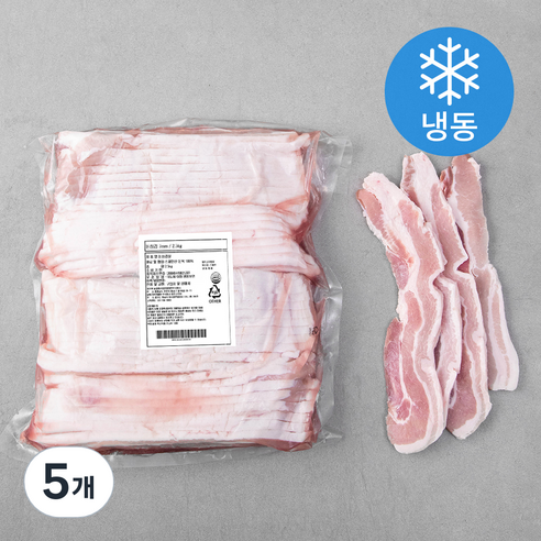 미트코리아 스페인 삼겹 7mm (냉동), 2.5kg, 5개
