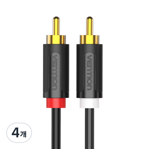벤션 순동 2RCA 오디오 케이블 3m, 4개