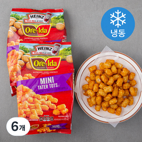 크래프트하인즈 오레 아이다 미니 테이터 탓츠 (냉동), 793g, 6개