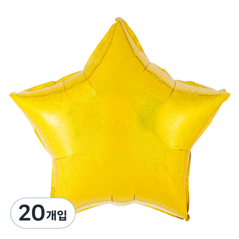 파티팡 별은박 데즐러 풍선 48cm, 골드, 20개입