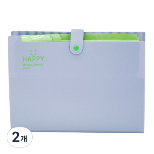 아베른 12칸 스마일 마카롱 바인더, 퍼플, 2개