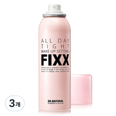 파우더포룸 올 데이 타이트 메이크업 세팅 노가스 픽서, 75ml, 3개